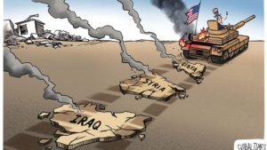 کاریکاتوری از ناکامی آمریکا در عراق و . . .