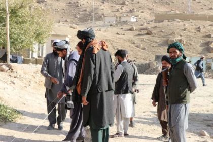 ساختمان شهرستان کوهستانات استان سرپل از سوی گروه طالبان تهداب‌گذاری شد