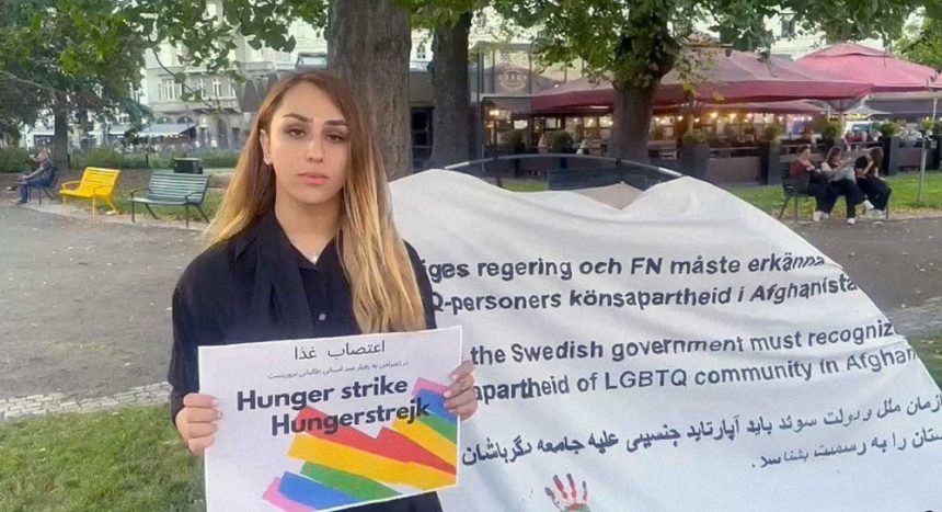 پولیس سویدن خیمه‌ی اعتراضی فعال حقوق دگرباشان جنسی افغانستان را برچید