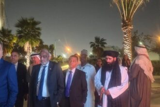 سرپرست سفارت گروه طالبان در قطر در مراسم «ابتکار زنان در آموزش» شرکت کرد